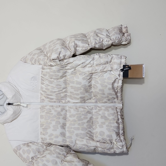 The North Face 1996 Retro Nuptse Jacket 700 Down Printed Ivory  Women's Size L - Picture 3 of 10